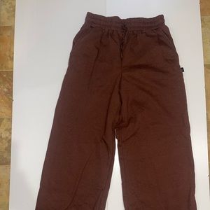 Wide leg sweat pants